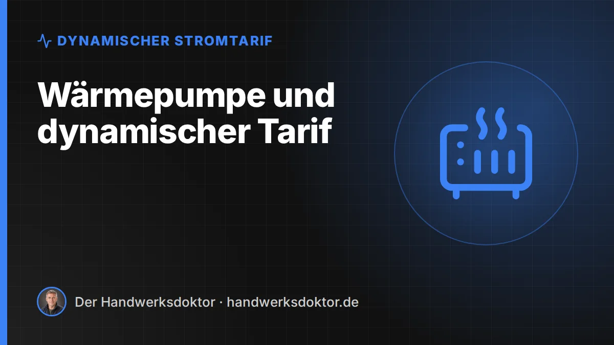 Titelbild: Wärmepumpe mit dynamischem Stromtarif